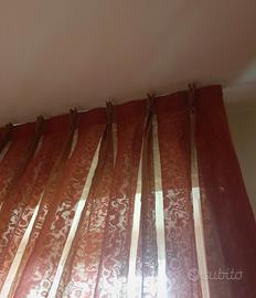 Tenda confezionata a righe no stiro