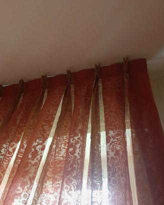 Tenda confezionata a righe no stiro