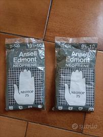 2 paia di guanti in neoprene taglia 9,5/10 