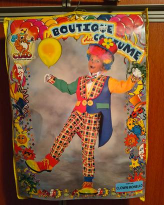 vestito carnevale pagliaccio e militare 