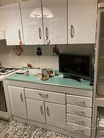 Cucina Mobile credenza vintage acciaio
