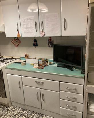 Cucina Mobile credenza vintage acciaio