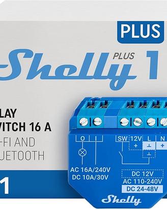 Shelly Plus 1, Relè interruttore intelligente, Wi-