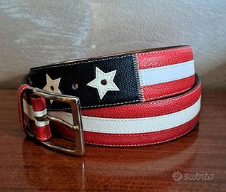 Cintura artigianale di vera pelle USA