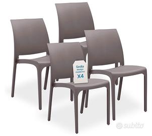 Sedie in plastica da esterno