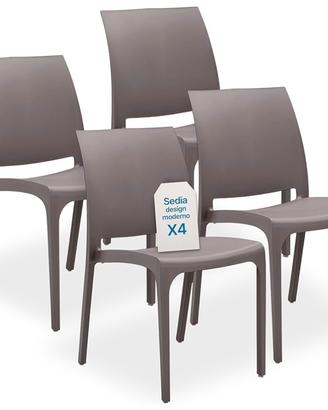 Sedie in plastica da esterno