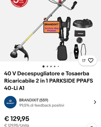 Parkside decespugliatore