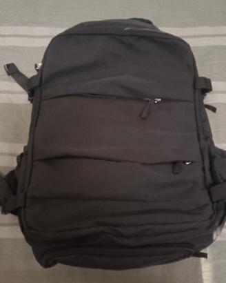 Zaino da Cabina 40x30x20 Nero Apertura a Valigia