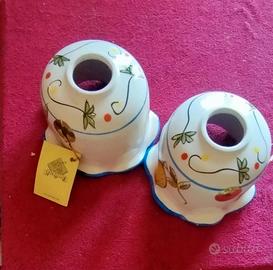Paralumi in ceramica con pittura 'Casa Sicilia'