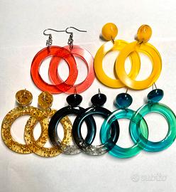 Set 5 paia di orecchini