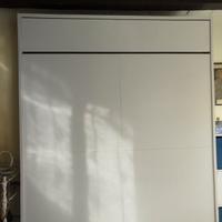 letto matrimo scomparsa , guardaroba e cassettiera