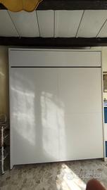 letto matrimo scomparsa , guardaroba e cassettiera