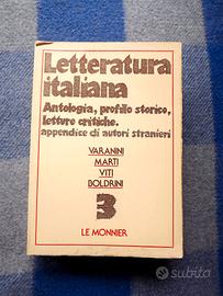 Letteratura Italiana 3 - Le Monnier, 1979 (raro)