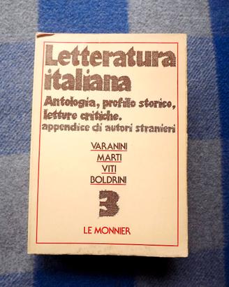 Letteratura Italiana 3 - Le Monnier, 1979 (raro)