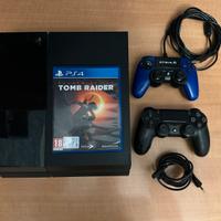PS4 + 2 joystick + Tomb Raider
