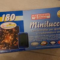 180 minilucciole led multicolor (esterno/interno)