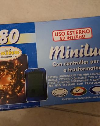 180 minilucciole led multicolor (esterno/interno)