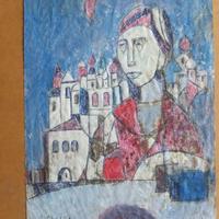 Ghelfi Augusto dipinto 24x36 con dedica