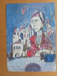 Ghelfi Augusto dipinto 24x36 con dedica