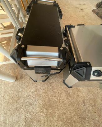 Tris valigie originali Alluminio Benelli TRK702