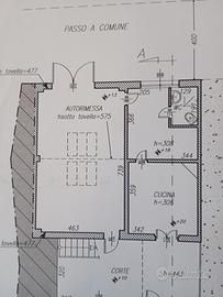 autorimessa, con bagno e stanze