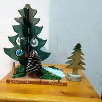 Decorazione Natalizia Artigianale Vintage in Legno