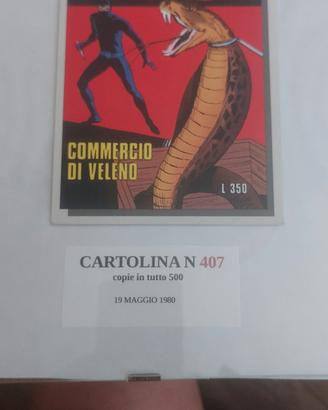 cartolina Diabolik serie limitata rara