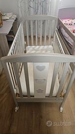 Lettino bambino Pali mod. Birillo bianco tortora