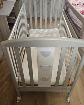 Lettino bambino Pali mod. Birillo bianco tortora