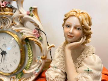 CAPODIMONTE Scultura orologio