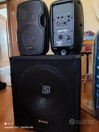 Casse attive Gemini e subwoofer Skytec 