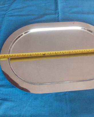 Vassoio da portata ovalizzato in Acciaio Inox 48cm