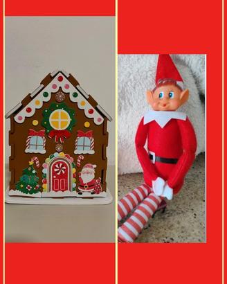 Elfo + casetta nuovi per Elf on the shelf