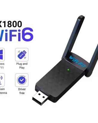 📶 Adattatore USB Wi-Fi 6 – 1800 Mbps 5 GHz/2.4 G