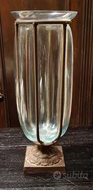 Liberty antico vaso di vetro soffiato