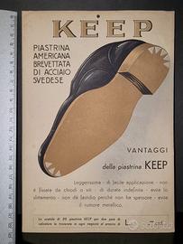 Pubblicitaria anni'30 KEEP piastrine americane