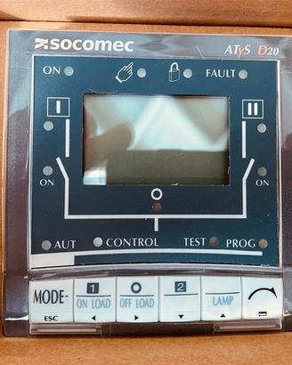 interfaccia remota SOCOMEC ATyS D20