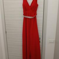 vestito elegante rosso