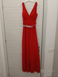 vestito elegante rosso
