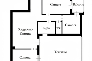 Cerc. Appartamento Quadrilocale con spazio esterno