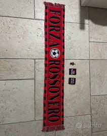 Sciarpa Forza Rossonero-2 polsini-1 portachiavi