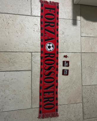 Sciarpa Forza Rossonero-2 polsini-1 portachiavi