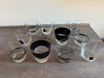 Bitossi Diseguale 12 calici vino e 12 acqua