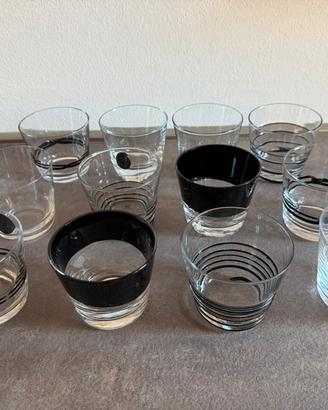 Bitossi Diseguale 12 calici vino e 12 acqua