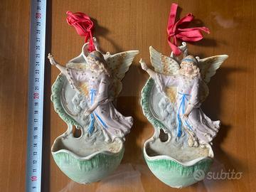 Coppia Acquasantiere originali anni ‘40