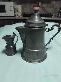 2 brocche in Peltro vintage 