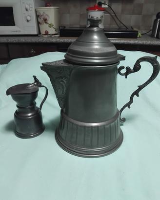 2 brocche in Peltro vintage 