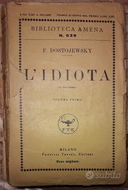 L'idiota, F. Dostojewsky, Treves, 1923
