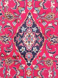 Tappeto orientale fine Persiano Kashan corsia 