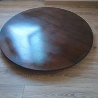 Base Tavolo legno massiccio con ruote basculanti 